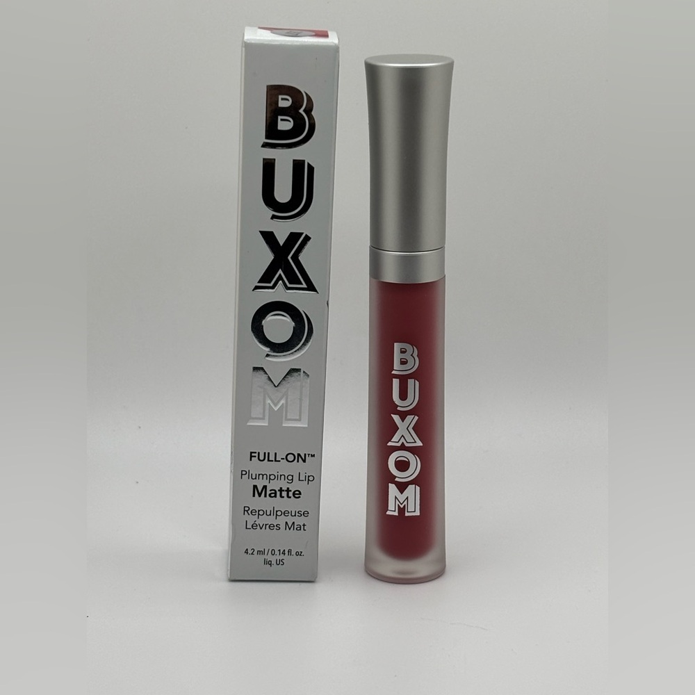 Buxom Full-On Plumping Lip Matte in Deep Red with Silver Cap